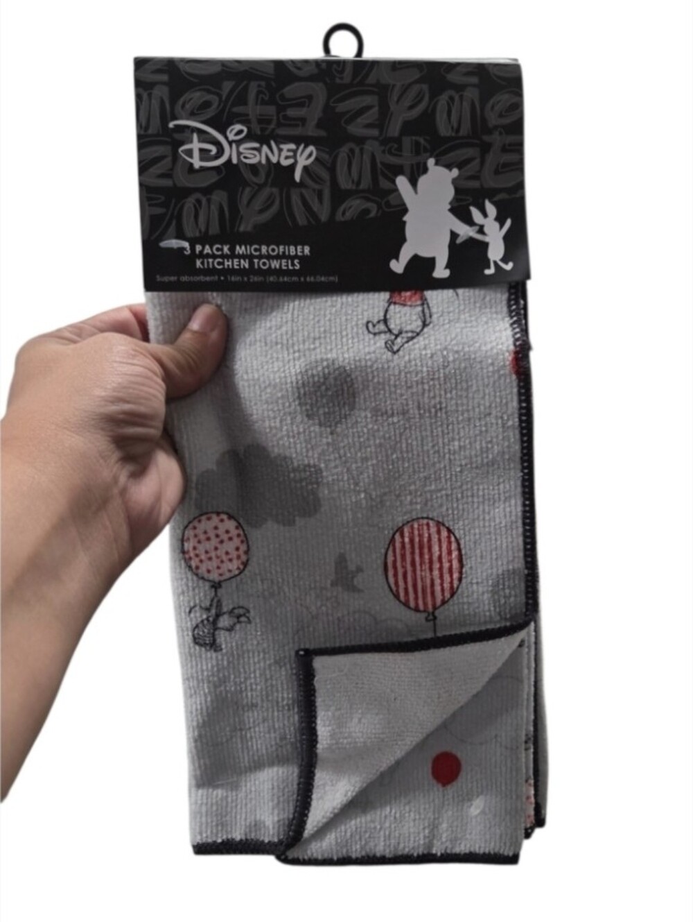 Disney Winnie the Pooh 3-Pack Microfiber Kitchen Towels
